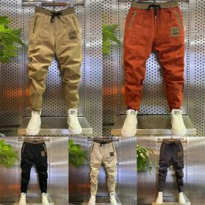 Hosen Frühlings- und Herbstcordhose Hosen Herren High End gestreiftes Samt Schlankes Fit Golfhose Freizeithosen Street Herren tragen