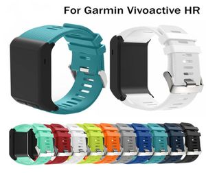 Nytt mjukt silikongummi klockband armband för garmin vivoaktiv HR -ersättningshandledbandstremsband för vivoaktivt HR -band1415184