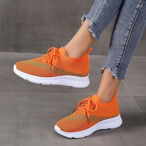 Sıradan Ayakkabı Kadın Moda Dokuma Mesh Nefes Beklenir Spor Ayakkabıları Düz ​​Renk Hafif Konforlu Loafers Sapatilhas Mulher