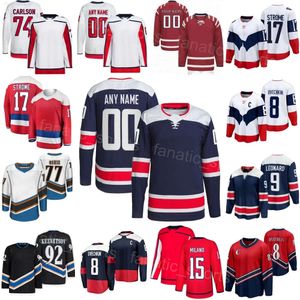 Hockey -Trikot -Washington Connor McMichael Aliaksei Protas Nicklas Backstrom T.J.Oshie Beck Malenstyn Martin Fehervary Nick Jensen Rasmus Sandin Capitals Aktell