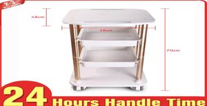 Salon Trolley Cart Mobile Assembled ABS Aluminum 2 Shelf Rolling Cart for Salon Ultrasonic Ultrasound Body Face Beauty Machine Dis5319025