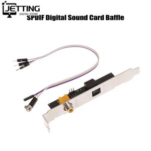 Converter Optical Fiber Coaxial Digital Sound Card 24bit 192KHz SPDIF Daughter Card Full Half höjd DAC DTS DCODER för stationär dator
