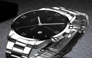 Watch Mężczyźni reloJ hombre moda mężczyźni oglądają luksusowe mężczyzn sportowy kwarc zegarek męski busins ​​stalowy zegar Luminous Relogio Mascu9919337