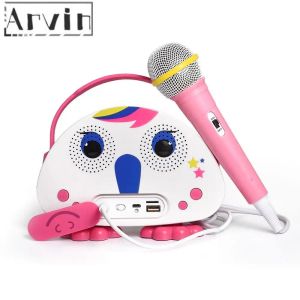 Player Karaoke Machine for Kids with Microphone Portable Player Speaker for Home Outdoor Travel Activities Christmas Gift for Children