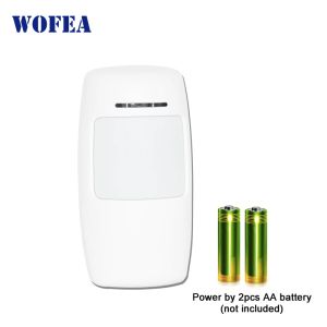 Intercomo wofea sem fio PIR Sensor Infravermelho Detector de movimento 1527 Tipo 3V Power para o alarme de segurança para casa 433MHz