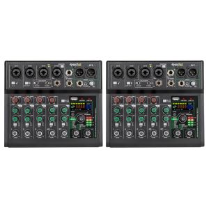 Tillbehör G7 7 Channel USB Bluetooth 88 Mixing Effects Sound Card Audio Mixer Sound Board Console Desk System Interface
