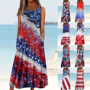 Casual Dresses Womens Long Sleeved Bohemian Floral Maxi Loose High midje Boho Tryckt strandklänning Vestidos Longos#