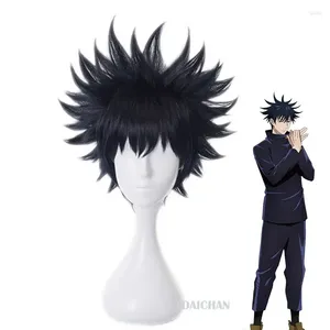 Forniture per feste 20241 ANIME Jujutsu Kaisen Cosplay Wig Megumi Fushiguro Sintetico di Halloween Christmas Role Play Props Free Cap