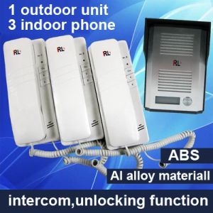 Intercom New Arrival Audio Intercom Doorbell/Door Phone for 3 Rooms w/t Intercom, unlocking function,talk between indoor units