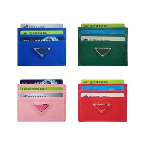 Mirror Quality Pink -Geldbörsen Designer -Bag -Brieftaschen Dreieckskartenhalter mit Box Luxurys Geschenkmünze Mens Frau Leder Icardi Passhalter Clutch Poke Card