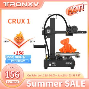 Drukarka Tronxy 3D Printer Crux 1 FDM Smart Filament czujnik Selfassemble Poleganie bezpośrednie wytłaczanie DIY Zestaw do drukarki 3D 180*180*180 mm