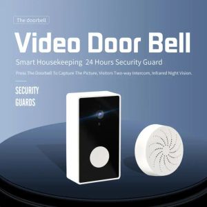 Doorbell Tuya Video Deurbal Digitale Visuele Interkom Wifi Deurb Wifi Deurbel Kamera Tweeweg Ses Akıllı Ev Güvenlik Kamerası