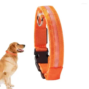 Hundhalsar Glödlätt krage som blinkar upp för hundar laddningsbara LED -tänd