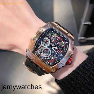 Mekanik Mens RicharSmill Watch Wristwatch High End Mechanical Tritium Gas Top Ten Brands Red Devil Technology Channel