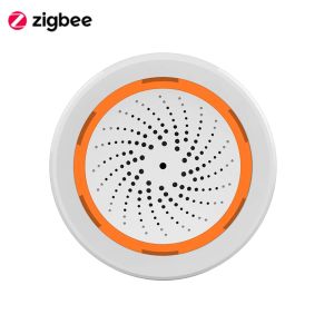 Systems Tuya Zigbee 3.0 Wireless Sound Light Trigger Alarm Siren Sensor Smart Life Home Security Intelligence Device