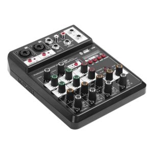 Tillbehör Sound Card Audio Mixer Sound Board Console Desk System Interface 4 Channel USB Bluetooth DSP Chip