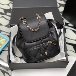 10A Mirror Quality Women Caviar Leather Designer Backpacks Shoulder Bags Top Quality Fashion Gril Shoulders Bag School Bags with Box