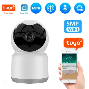 Kameror Tuya Smart Camera Mini WiFi IP -kamera inomhus Trådlöst säkerhet Hem CCTV Surveillance Cam 2MP med Auto Tracking Pet Camera