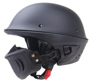 Motorcycle Helmets Style Rouge Helmet DOT Multi Function Open Face Motobike ZR666 For Adults9783144