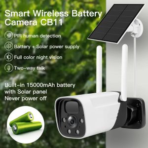 Kameror VSTARCAM NEW2MP SMART Trådlöst solbatteri Lågmaktens säkerhetskameror i full färg natt Vision Konsumtion smart hemtelefonapp