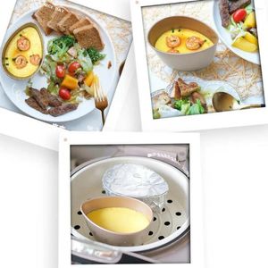 Bowls High Temperature Resistant Bowl Premium Stainless Steel Steamed Egg Dishwasher Safe Heat For Mixing Gourmet