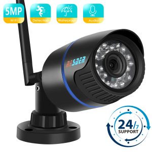 Tejp Besder 5MP Audio Security IP Camera Wireless Night Vision CCTV Surveillance Outdoor WiFi Camera med SD Card Slot Max 128GBicsee