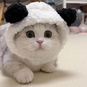 Dog Apparel Cute Plush Pet Hat Kitten Puppy Cat Headgear Winter Warm Accessories For Small Dogs