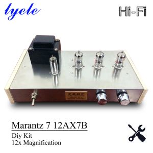 Förstärkare Lyele Audio Marantz 7 12AX7B förförstärkare Vakuumrör Förstärkare DIY -kit 12 gånger förstoring Delikat ljudförförstärkare