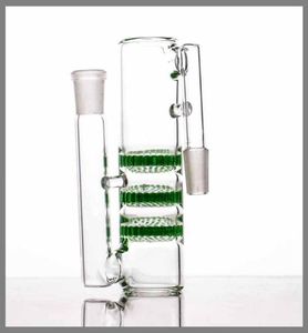 Glass Ash Catcher smoking Three Honeycombs Perc 145188mm triple HC Bong Precooler Various Colors Factory Direct 7996389