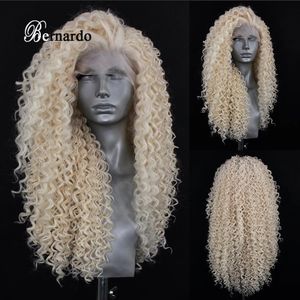 Bernardo 613 Blonde S для женщин Синтетическое кружево переднее извлечение вьючить фронтальное теплостой устойчивость к волокнам косплей 240327