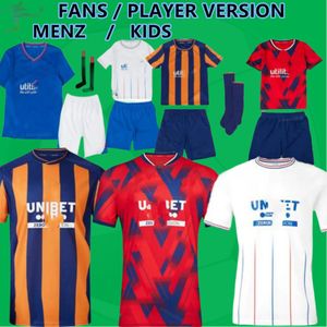 23 24 camisas de futebol Rangerss 2023 2024 fora de Glasgow colak telhado lundstram hagi barker morelos tavernier kent tillman fc moda jr camisa de futebol masculino kit kit meninos