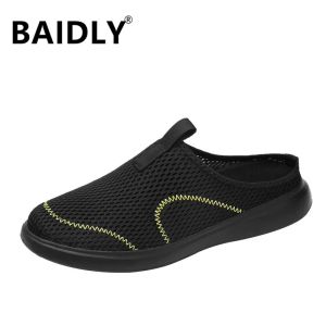 Sandals Summer New Mens Sandals Mesh Deck Lightweight Beach Sandals Fisherman Shoes for Men Outdoor Shoe Big Size 3948