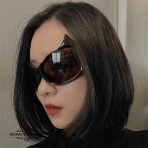 High quality fashionable New luxury designer Sunglasses ins net red same Cat's ears (Steamed cat-ear shaped bread) fashion futuristic sunglasses women BB0284