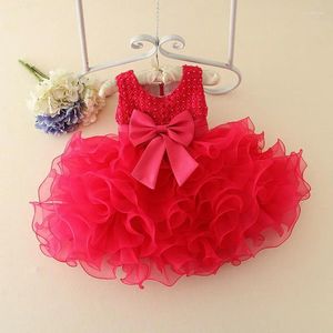 Vestidos de menina 2024 Summer 1 ano Party Birthday Party Princess Baby Dress Girls Bateling Baptism para Born