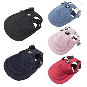 Ubrania dla psa Summer Pet Hat Cap Travel Outdoor Baseball Canvas Małe akcesoria przeciwsłoneczne