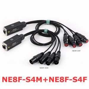 Accessories Xlr Audio Snake 4 Channel 3 Pin Multi Network Breakout for Stage and Recording Studio Female& Male Cable Stage Audio Ne8fs4m