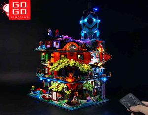 Ninjago Şehir Bahçesi için Klasik Versiyon veya RC LED Aydınlatma Kiti 71741 Yalnızca LED LIGH TRICKS NO TRICKS SET X0503340H9966157