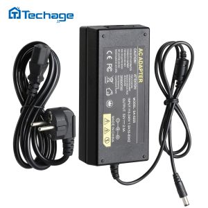 アクセサリーTechage POE DVR NVR Power Adapter 52V 2.5A電源AC 100240V壁充電器DC 5.41mm Surveillance Recorder用プラグ