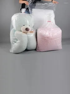 Storage Bags 100pcs/lot 4 Wire Frosted Heat Shrink Clear POF Plastic Cosmetic Gift Box Packaging Film Bag Industrial