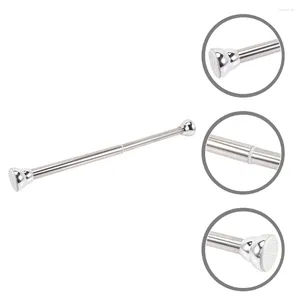 Shower Curtains Professional Curtain Stick Bar Tension Rod Holders Wall Fixed Spring Rods Replaceable Pole