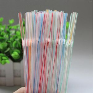 Disposable Cups Straws 100pc Elbow Material Juice Drink Milk Tea Random Color Foldable