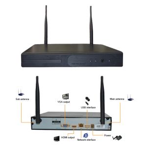 Регистратор nie jest sprzedawany osobno!H.264 Wi -Fi NVR 1080 P 4CH 8CH DO KORZYSTANIA Z WETRANS BEZPRZEWODOWA KAMERA DO BEZPRZEWODOWY SYSTEM C