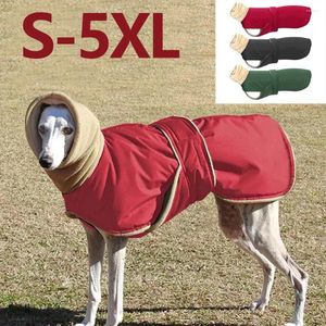 Hundkläder super varma tjocka kläder medium stor jacka whippet greyhound coat pet italiensk fleece c