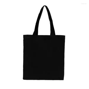 Storage Bags Canvas Fabric Shopping Handbag Eco Reusable Supermarket Tote Portable Carrier Bag Large Capacity Grocery Shoulder