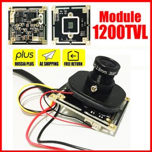 Câmeras analógicas 1/4CMOS 1200TVL HD Mini Câmera de câmera CCTV Conjunto de circuito de circuito acabado de vigilância de 3,6 mm de vigilância 960h
