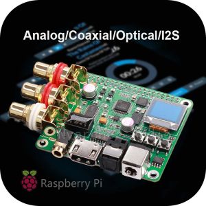 Amplificatore nvarcher hifi dAc decoder lampone pi fibra ottico i2s scheda audio digitale 384kHz 32 bit