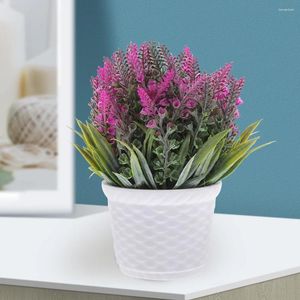 Decorative Flowers 2 Pcs Drop Outdoor Artificial Plants Plastic Spring Floral Arrangements