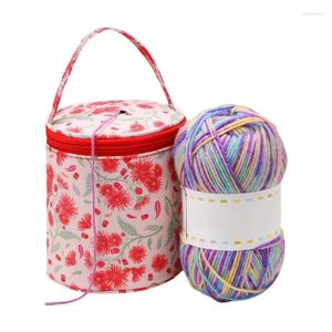 Storage Bags Knitting Projects Organizer Portable Tote Bag For Crochet Organization Craft Accessories Woolen Yarn Ball