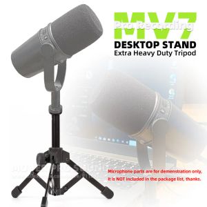 Stand Extra Heavy Duty Table Top Desktop Mic Tripode BOOM BOOM Hold per Shure MV7 MV 7 Holder di supporto per microfono USB dinamico