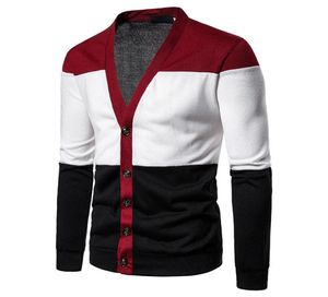 Moda de malha Cardigan Sweater Men 2020 Autumn Winter Casual Mens Sweaters Slim Fit V Neck Button Men Sweater Sueter HOMBRE4528493